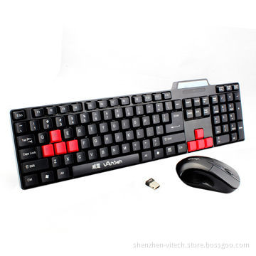 Wireless keyboard and mouse combo, 10m working distance, mini nano receiver